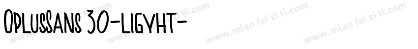 OplusSans 30-ligyht字体转换